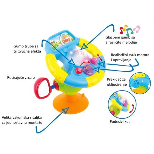 JAMARA didaktička igračka volan za auto sa zvukom, First Step Baby Drive Cene
