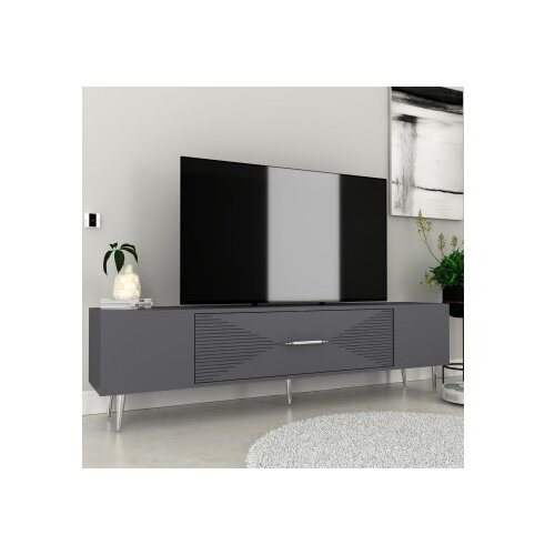 Hanah home tv polica Dekol1 anthracite silver Slike