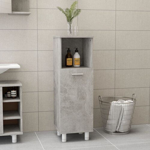 VidaXL Kopalni&amp;scaron;ka omarica betonsko siva 30x30x95 cm iverna plo&amp;scaron;ča, (20680028) Slike