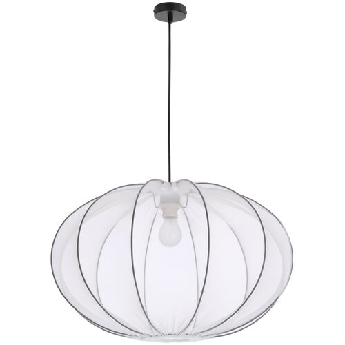 Candellux Lighting Bela viseča svetilka s tekstilnim senčilom ø 60 cm Mellow – Cene