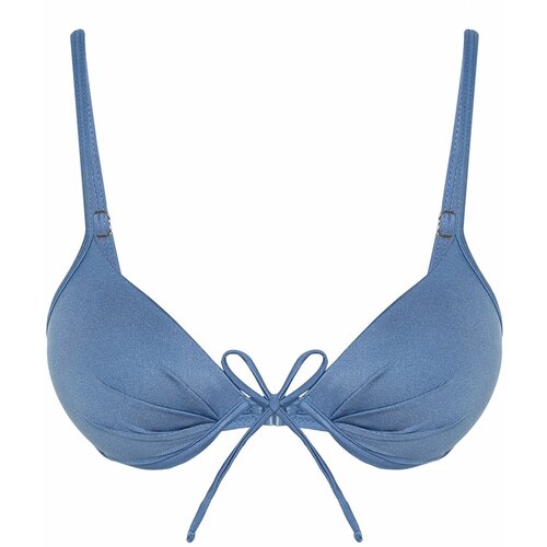 Trendyol Blue Balconette Push Up Bikini Top Slike