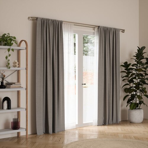 Umbra Karnisa 107 - 305 cm z nastavljivo dolžino/dvojna iz nerjavečega jekla Midnight &amp;ndash; Slike