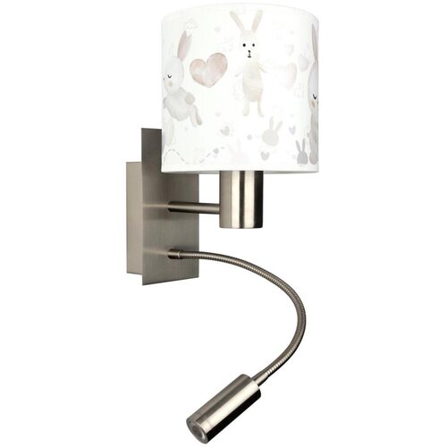 Brilagi LED fleksibilna lampa BOBO 1xE27/25W/230V + LED/3W matni hrom/bela/zečići Cene