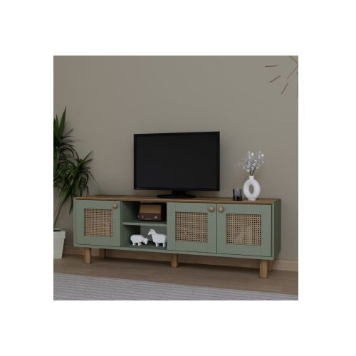 Hanah home Hanah Kućna TV komoda, boemski stil, 1600-142, 160x56x40 cm, zelena Cene