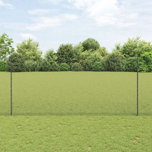  Zavarena žičana ograda s 44 U postova siva 1 4x50 m čelik Slike