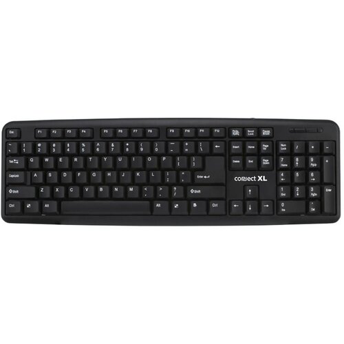 Connect Xl Tastatura sa Qwerty rasporedom, USB, crna boja – CXL-K100 Cijene