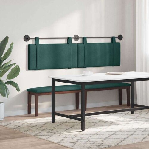  Držeće uzglavlje Zidne Tamnozelena 170 x 55 x 5 cm tkanina - Tamnozelena 160 cm bez LED svjetla Slike