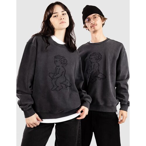 Ementa SB Big Ikon Crew Pulover black washed Slike