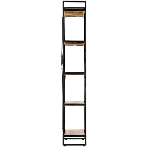 VidaXL knjižna omara 5-nadstropna 60x30x180 cm trden mangov les Slike