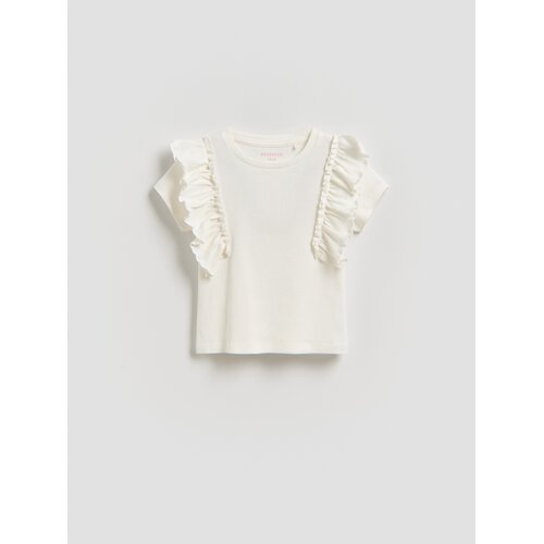 Reserved Bluza s volanima - krem Cene