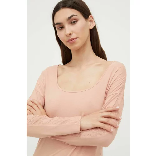 Calvin Klein Underwear Homewear majica dugih rukava boja: ružičasta