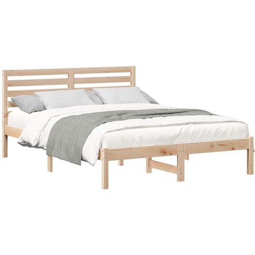 vidaXL Konstrukcija postelje Rjava 120 x 200 cm Masivno borovo les, (5000127602) Cene