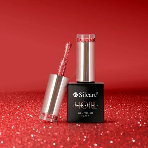 Silcare manimore gel polish flash red trajni gel lak za nokte uv i led Slike