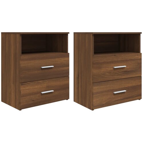 vidaXL Noćni ormarići 2 kom boja smeđeg hrasta 50 x 32 x 60 cm Cijene