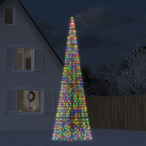  Svjetlo za božićno drvce na stijegu 1534 LED šarene 500 cm