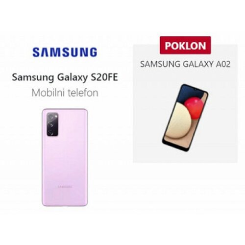 Samsung Galaxy S20 FE 6GB/128GB Cloud Lavender + A02s mobilni telefon Slike