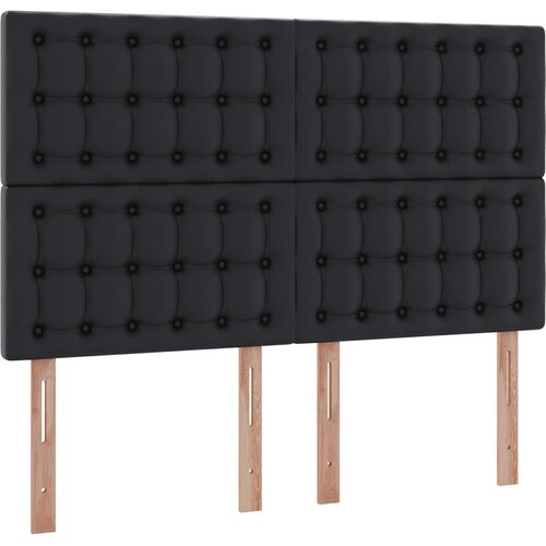  Krevet s od storage s madracem Crna 140 x 200 cm Lažna koža Slike