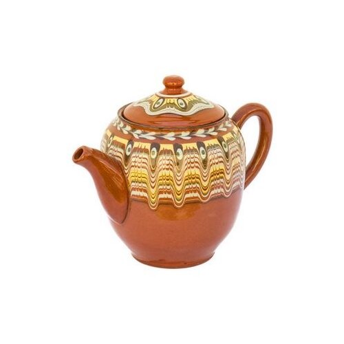 Etno Keramika čajnik 1 l braon Slike
