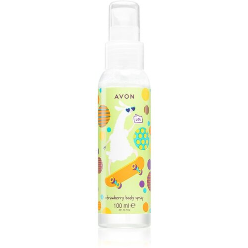 Avon Lama Dude osvježavajući sprej za tijelo s mirisom jagode za djecu 100 ml Slike