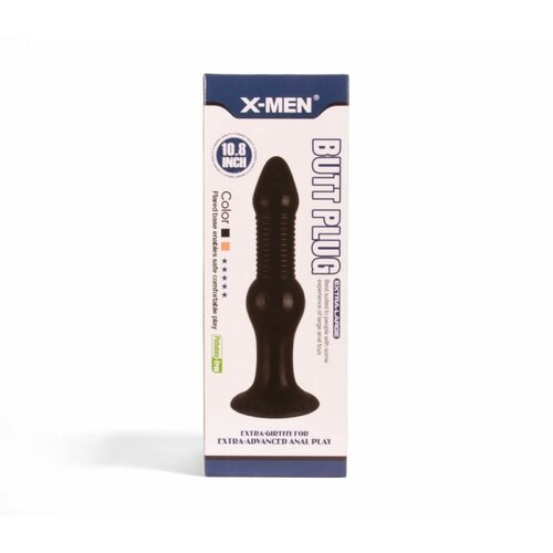 X-Men 10.8 inch Butt Plug Black XMEN000013 Cene