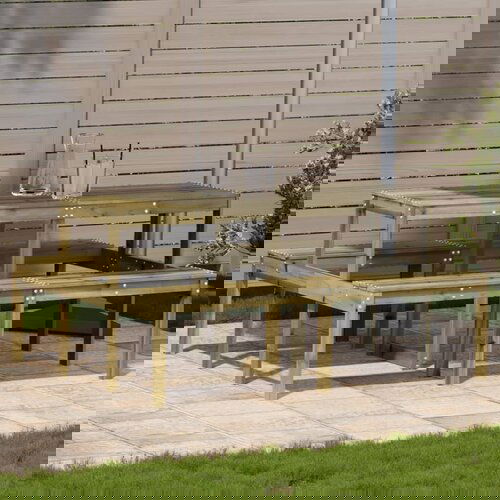 VidaXL Stol za piknik 160 x 134 x 75 cm od impregnirane borovine Slike