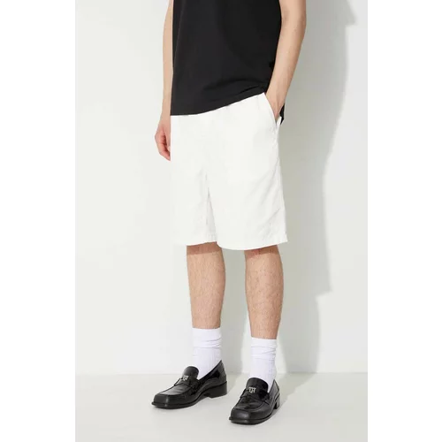 Carhartt WIP Pamučne kratke hlače boja: bijela, I030480-WAX