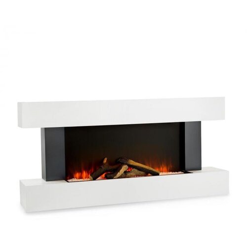 Klarstein studio light & fire 1, električni kamin, 1000/2000 w, mdf, daljinski upravljalnik, bela Cene
