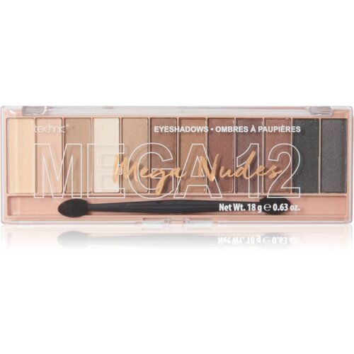 Technic_Cosmetics Mega Eyeshadows paleta sjenila za oči nijansa Mega Nudes 18 g Slike