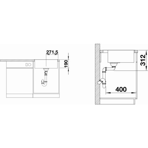 Blanco sudoper SUBLINE 500-IF/A SteelFrame InFino SILGRANIT ANTRACIT, s dalj.upr. (podizač plemeniti čelik brušeni) Cijene