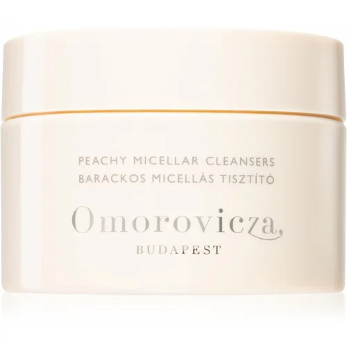 Omorovicza Hydro-Mineral Peachy Micellar Cleanser Discs blazinice za skidanje šminke za lice i oči s mirisom 60 kom