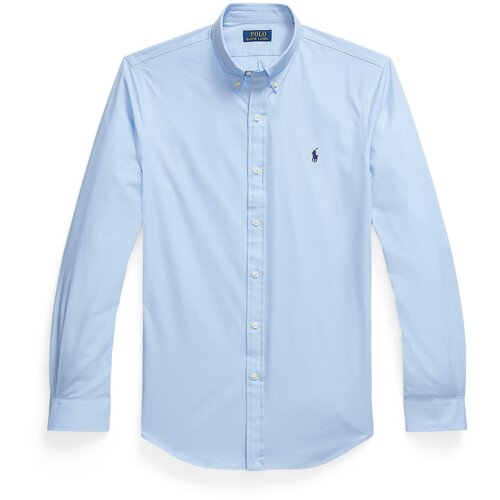 Polo Ralph Lauren Srajce z dolgimi rokavi CHEMISE AJUSTEE SLIM FIT EN POPELINE UNIE Modra Slike