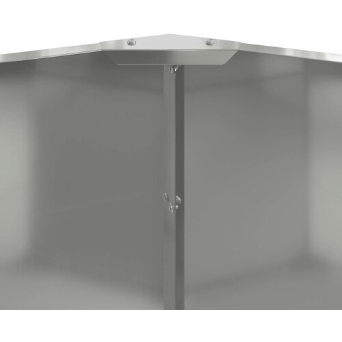 Sadilica Srebrno 90 x 90 x 50 cm Cinkani čelik Slike