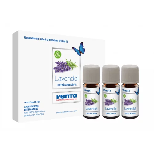 VENTA Bio-Duft Lavendel 3 Flaschen a´ 10 ml