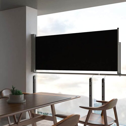  The Living Store Zložljiva stranska tenda za teraso 100x300 cm črna - Stranska Tenda, (21750268) Cene