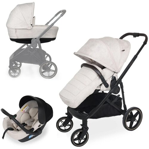 Jungle kolica za bebe 3 u 1 motto luxe beige, 0m+ Slike