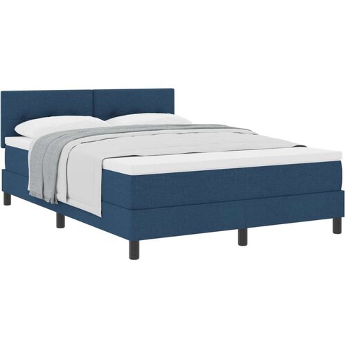  Postelja boxspring z vzmetnico Modra 160 x 200 cm blago, (5000126019) Cene