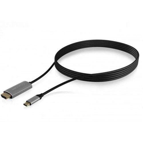 Icybox HDMI priključni kabel HDMI A utikač 1.8 m crna, srebrna IB-CB020-C HDMI kabel Slike