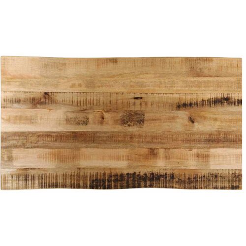 Stolna ploča sa živi rub 100x60x3,8 cm masivno grubo drvo manga Slike