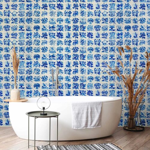  Foto tapeta - Azulejos tiles &amp;ndash; traditional Portuguese ceramic tiles 250x175 Vodootporna Slike