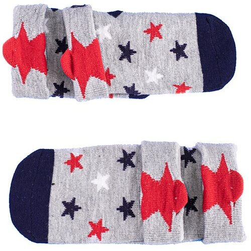 SHELOVET čarape za bebe Set of 2 pairs of gray with stars Slike