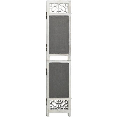 Maison Chic Paravan - Sobne pregrade 4-delni siv 140x165 cm blago, (22111607) Cene