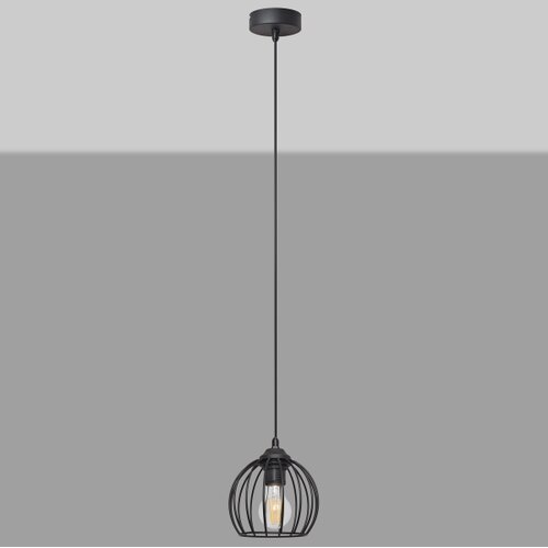  Luster na sajli MERCURE 1xE27/15W/230V &amp;Oslash; 16 cm crne boje Slike