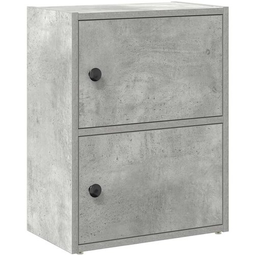 Maison Chic Knjižna omara - Knjižni regal betonsko siva 40x24x52 cm inženirski les, (21725920) Cene