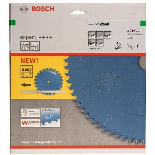 Bosch list kružne testere expert za drvo 216 x 30 x 2/4 mm/ 48 2608642497 Slike