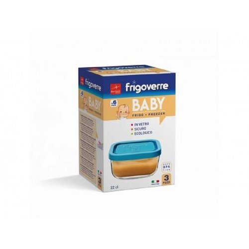 Frigoverre staklena posuda square baby 3-1 22cl 10x10 cm Slike
