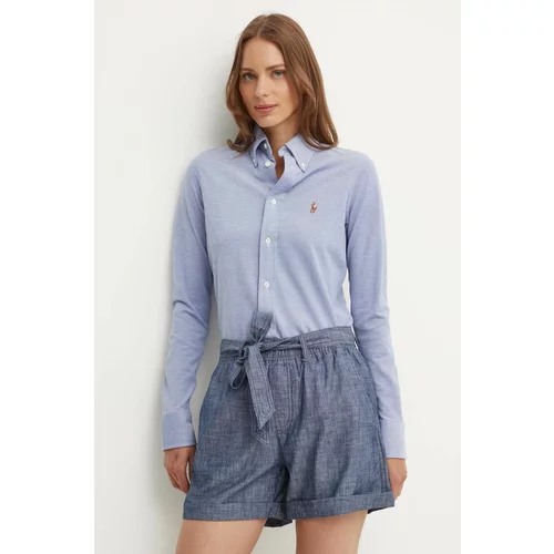 Polo Ralph Lauren Pamučna košulja za žene, regular, s klasičnim ovratnikom