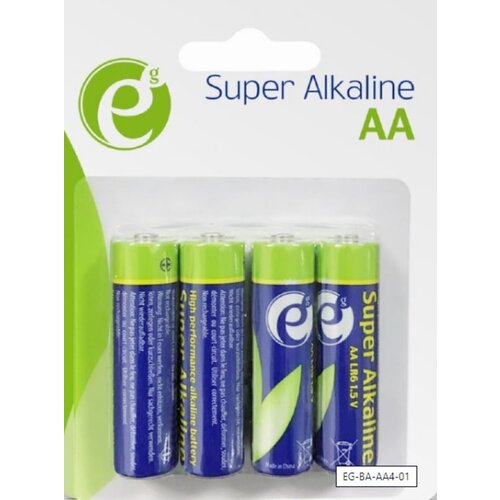 Energenie alkalne baterije AA 4kom LR6 1,5V EG-BA-AA4-01 Slike