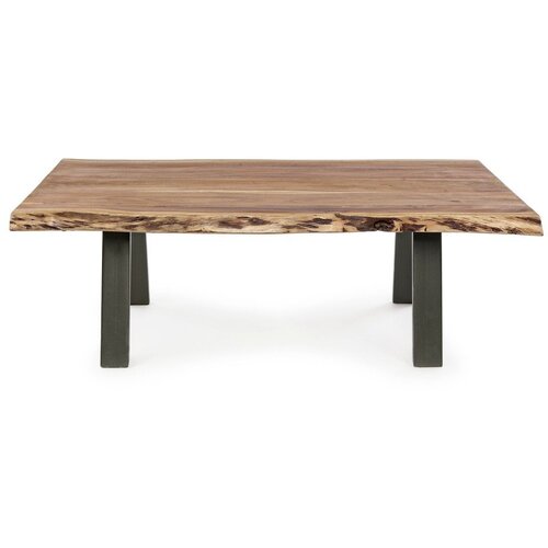 BIZZOTTO Crni/u prirodnoj boji stolić za kavu s pločom stola od bagrema 65x115 cm Aron &amp;ndash; Slike