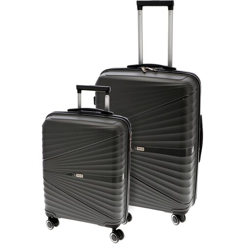 Ad trend Set potovalni kovček 32/60L / temno siv / 2 kos / polipropilen, (21317559) Cene