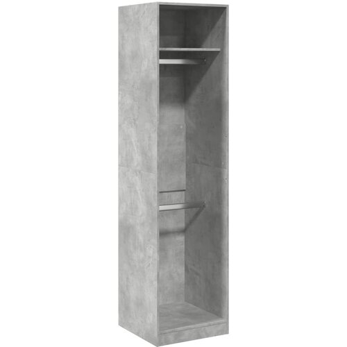 vidaXL Garderobna omara betonsko siva 50x50x200 cm iverna plošča, (21326996) Cene
